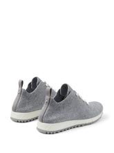 Jimmy Choo Veles Pearl Embellished Knit Sneakers Grey