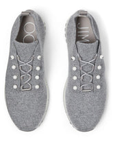 Jimmy Choo Veles Pearl Embellished Knit Sneakers Grey