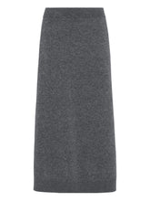 Brunello Cucinelli Midi Cashmere-Blend Skirt in Grey