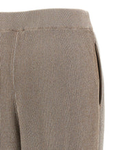 Brunello Cucinelli Elasticated Waistband Light Brown Cotton Trousers Light brown