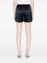 Tom Ford Silk Elastic-Waistband Shorts Blue