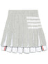 Thom Browne 4-Bar stripe 4bar cotton blend skirt Gray
