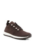 Jimmy Choo Veles Cashmere Melange Knit Pearl-Embellished Sneakers Brown