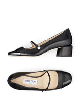Jimmy Choo Elisa Patent Leather Pumps With Faux-Pearl Detail Black