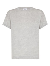Brunello Cucinelli Cashmere-Silk Blend Round-Neck T-Shirt Light Grey