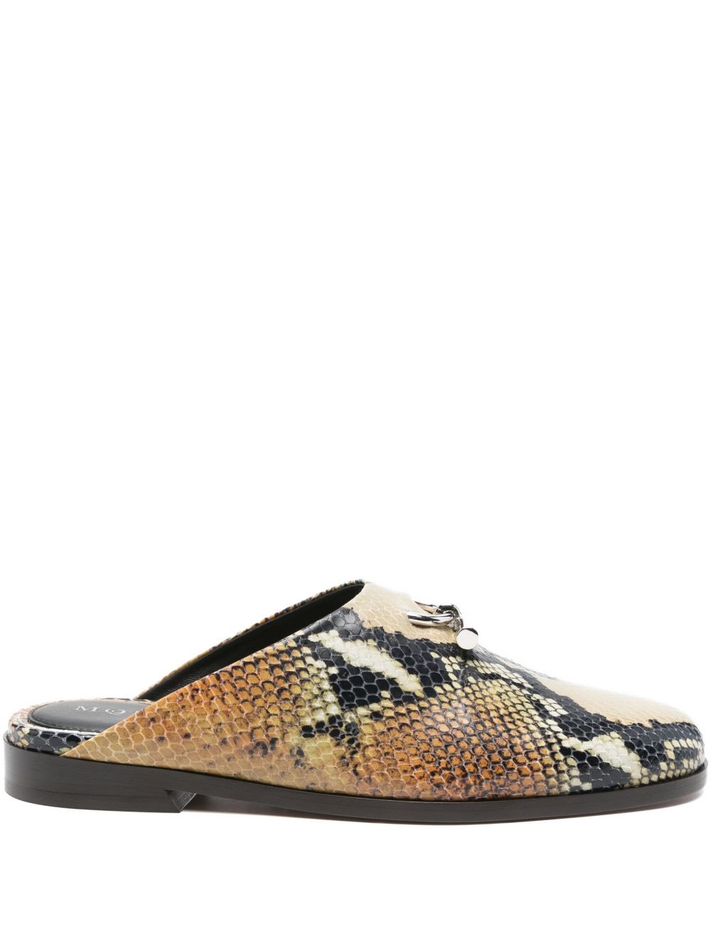 Alexander McQueen Snakeskin-Effect Leather Sandals MultiColour MultiColour