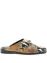 Alexander McQueen Snakeskin-Effect Leather Sandals MultiColour MultiColour