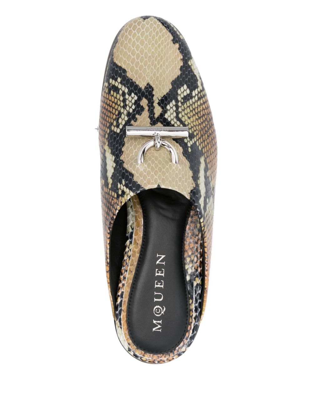 Alexander McQueen Snakeskin-Effect Leather Sandals MultiColour MultiColour