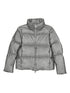 HERNO Quilted Velvet Short Down Jacket Light Grey