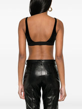 Tom Ford Velvet Stretch Scoop Neck Bralette Black