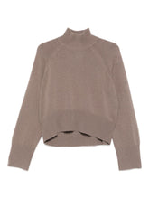 Brunello Cucinelli High-Neck Ribbed Cashmere Sweater Dove Grey