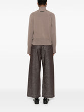 Brunello Cucinelli High-Neck Ribbed Cashmere Sweater Dove Grey