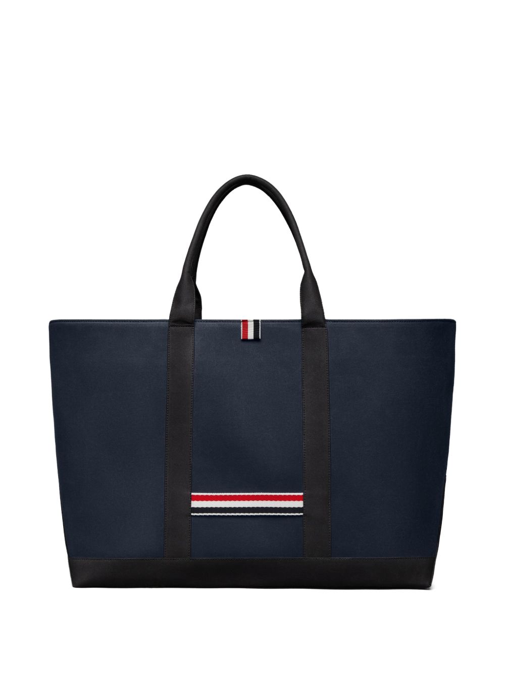Thom Browne Medium Calf Leather Tote Bag Blue