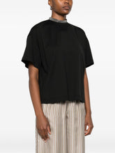 Fabiana Filippi High-Neck Cotton Top Black black