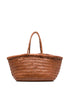 DRAGON DIFFUSION Triple Jump Interwoven Leather Shopper Tote Leather Brown