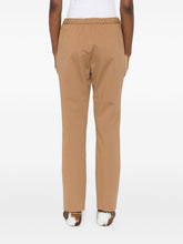 Fabiana Filippi Slim Drawstring Viscose Trousers Camel