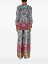 Pierre Louis Mascia Floral Pussy-Bow Silk Shirt Multicolour