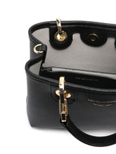 Emporio Armani MyEA XS Grained Faux-Leather Shopping Bag Black