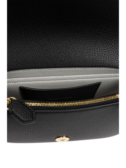 Emporio Armani Crossbody Mini Bag with Gold-Tone Logo Black