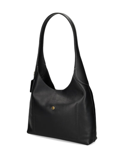 Coach Brooklyn 28 Leather Hobo Bag Black
