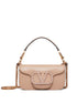 Valentino Garavani VLogo Signature Locò Crystal-Embellished Lambskin Shoulder Bag Powder