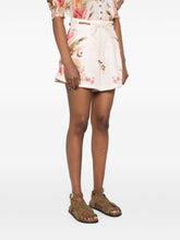 Zimmermann Ascension Linen Printed Shorts Beige