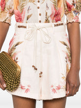 Zimmermann Ascension Linen Printed Shorts Beige