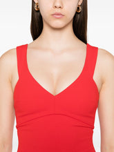 Solace London Nalani Red Sleeveless V-Neck Maxi Dress Red