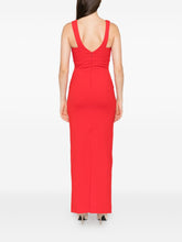 Solace London Nalani Red Sleeveless V-Neck Maxi Dress Red
