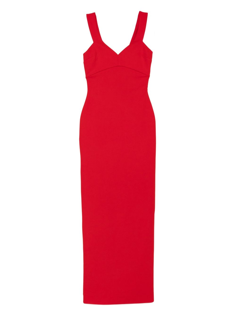 Solace London Nalani Red Sleeveless V-Neck Maxi Dress Red