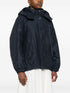 Brunello Cucinelli Detachable Hood Down Wool Jacket Blue