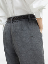 Brunello Cucinelli Pleated Wool-Cashmere Trousers Grey Grey