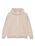 Brunello Cucinelli Monili Chain-Detail Zip-Front Hoodie Beige