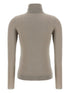 Brunello Cucinelli Cashmere-Silk Ribbed Turtleneck Sweater Dove Grey