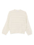 Brunello Cucinelli Open-Knit Striped Cashmere and Wool Sweater Beige