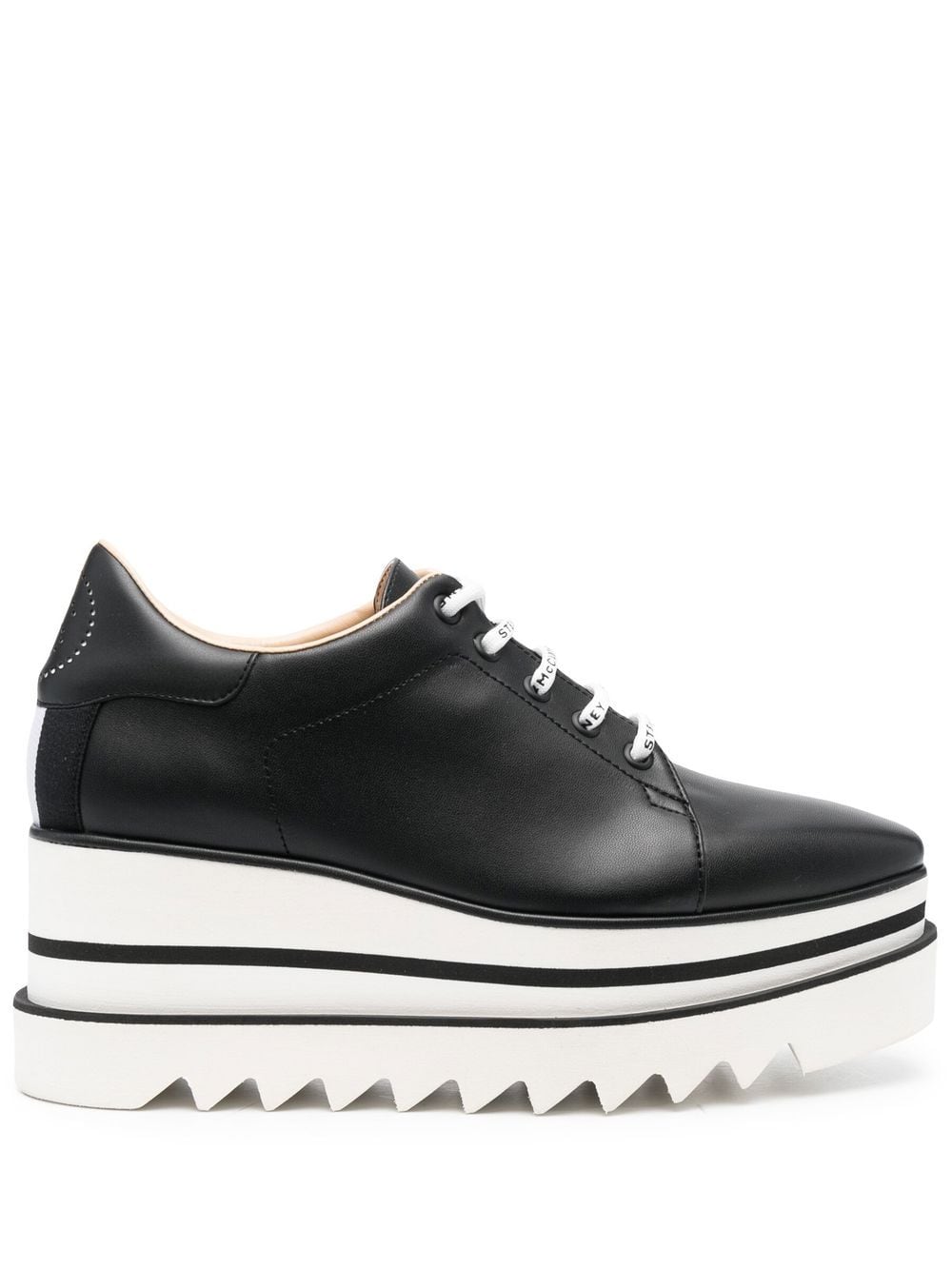 Stella McCartney Elyse Eco Alter Low-Top Platform Sneakers Black