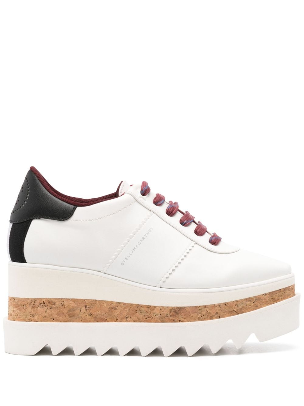 Stella McCartney Sneakelyse Faux Leather Platform Sneakers White