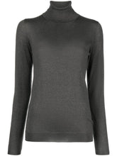 Brunello Cucinelli Roll-Neck Cashmere-Silk Sweater Grey