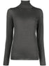 Brunello Cucinelli Roll-Neck Cashmere-Silk Sweater Grey