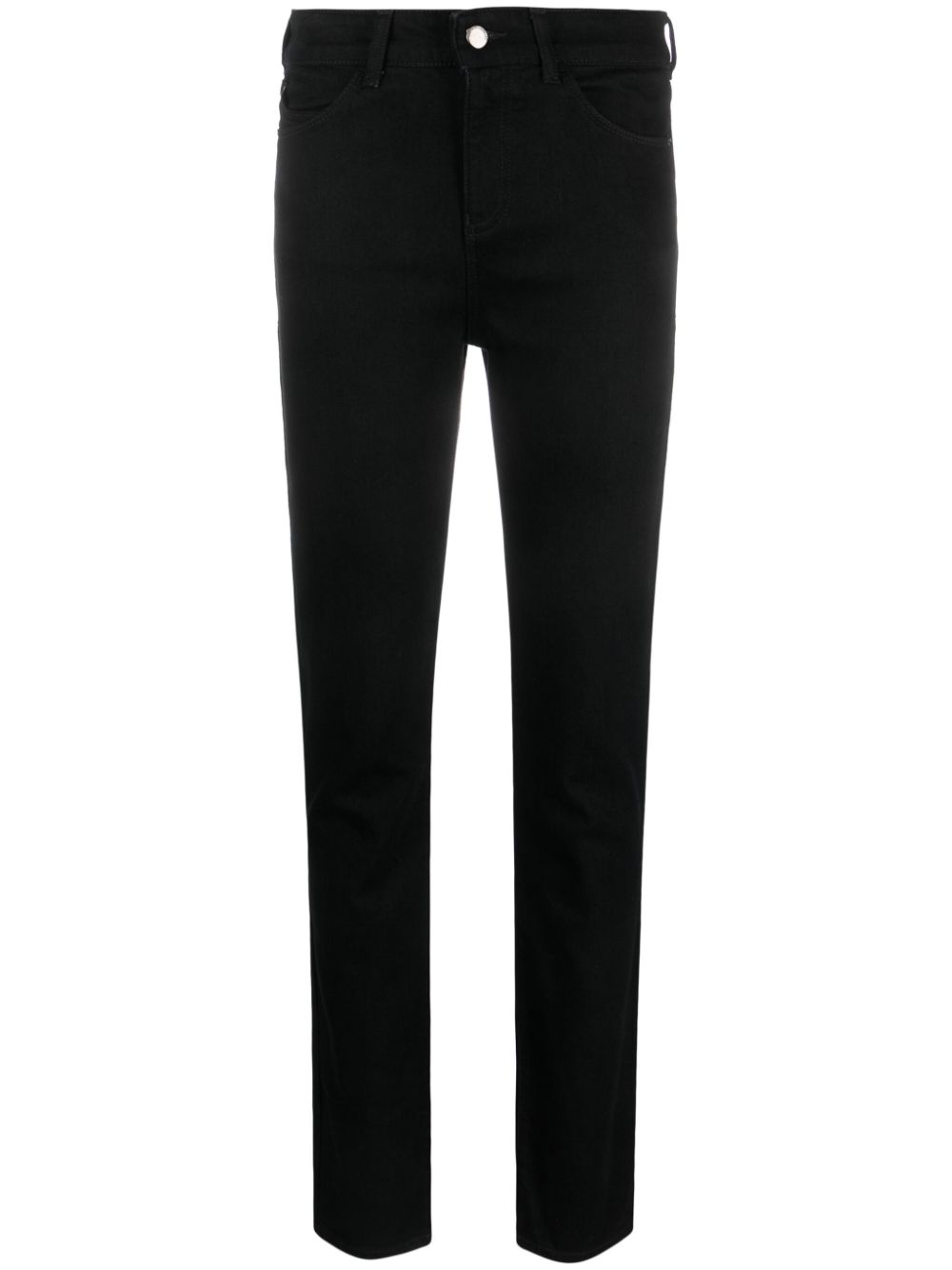 Emporio Armani Slim-Fit Stretch-Cotton Skinny Jeans Black Black