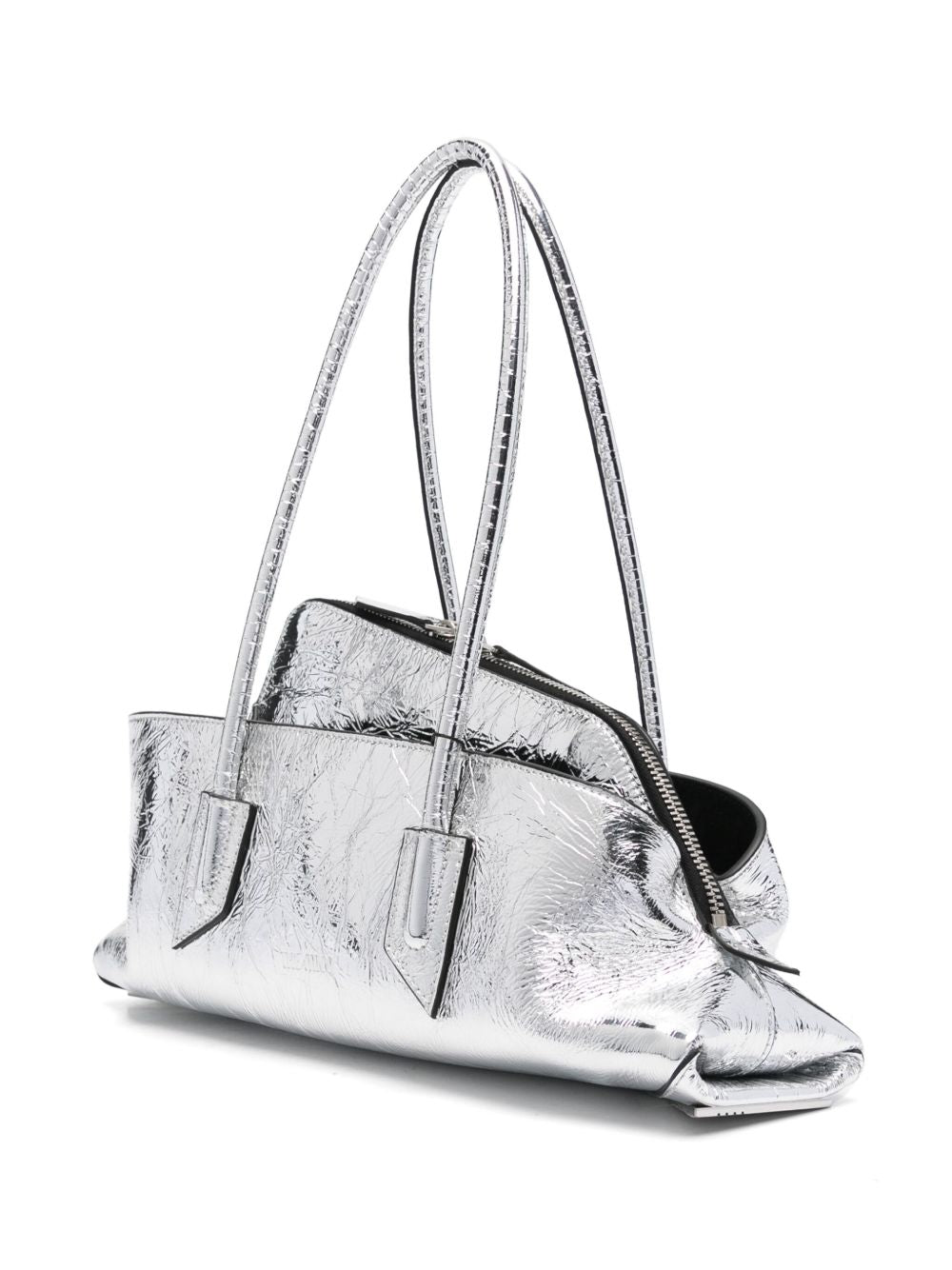 The Attico La Passeggiata Small Shoulder Bag Silver Silver