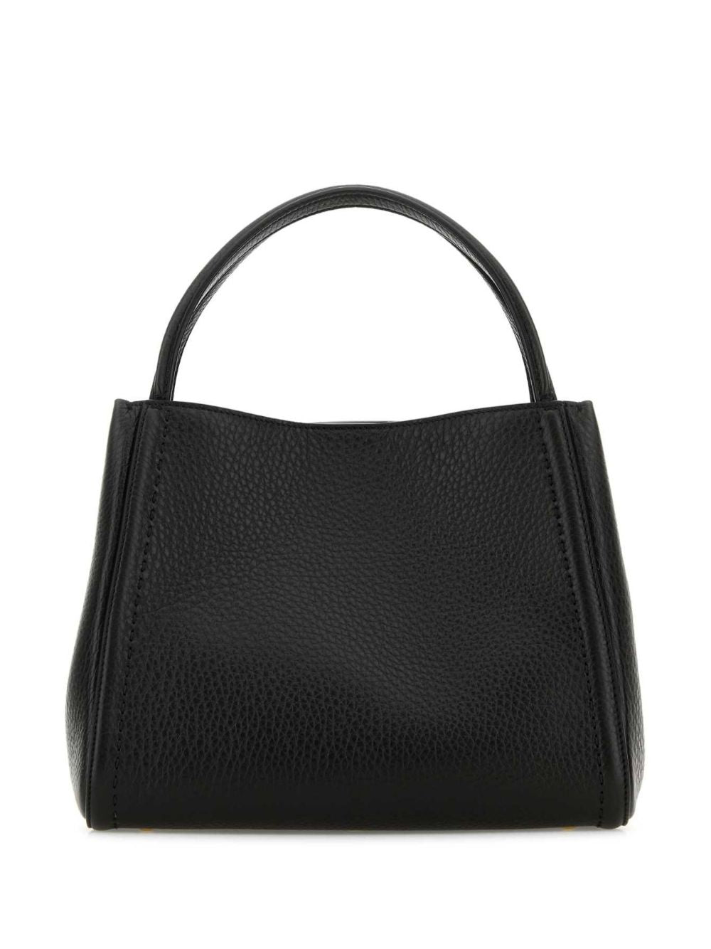Valentino Garavani Alltime Medium Leather Handbag Black