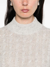 Brunello Cucinelli High Neck Short Sleeve Wool Knitted Sweater Grey Grey