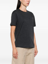 Brunello Cucinelli Charcoal Grey Cotton Patch Pocket T-Shirt Grey