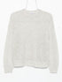 Brunello Cucinelli Light Grey Wool Mesh Long-Sleeve Sweater Grey