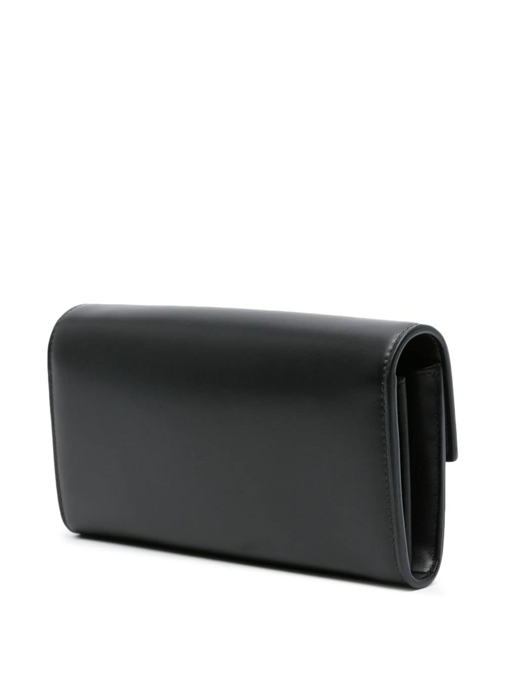 Balmain B-Buzz Lambskin Wallet on Chain Black Black