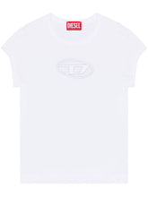Diesel T-Angie Cut-Out Organic Cotton T-Shirt White