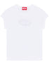 Diesel T-Angie Cut-Out Organic Cotton T-Shirt White