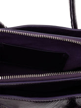 The Attico La Passeggiata Silk & Nylon Small Shoulder Bag Purple