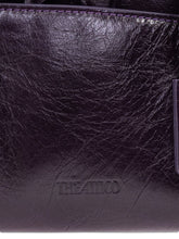 The Attico La Passeggiata Silk & Nylon Small Shoulder Bag Purple
